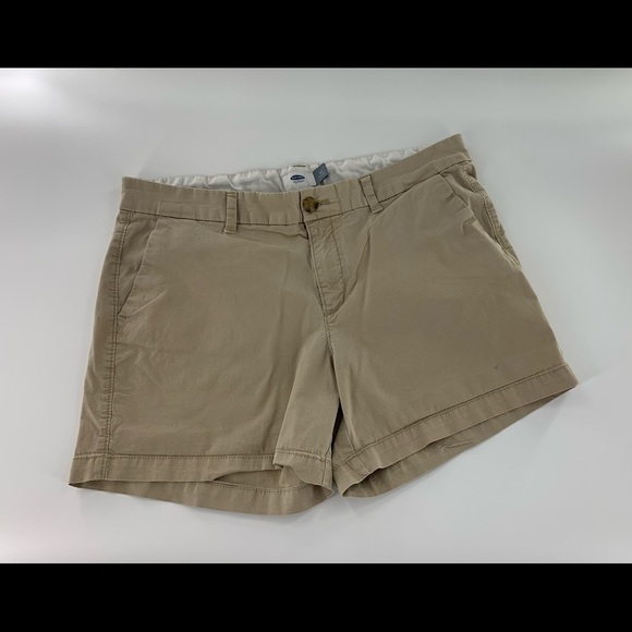 OLD NAVY TALL KHAKI TAN SHORTS SIZE 10 - Picture 1 of 2
